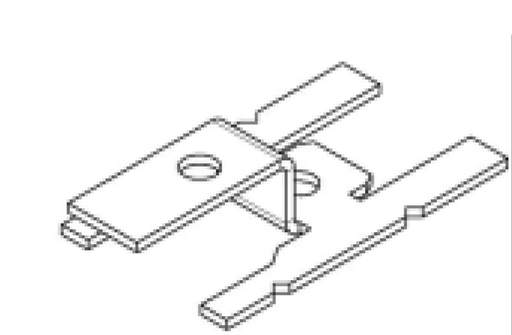 [02-21984] DESTOCKAGE - Solrif Patte de fixation de profilé